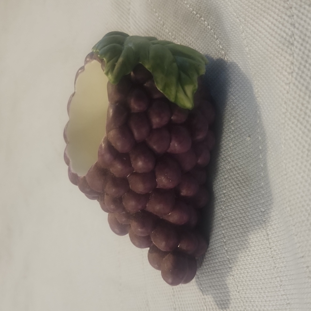 GRAPE cluster purple candle holder